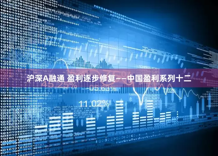沪深A融通 盈利逐步修复——中国盈利系列十二