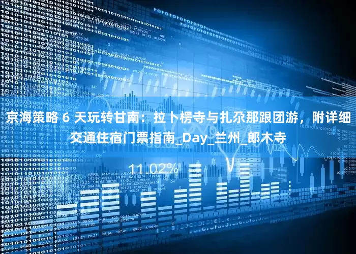 京海策略 6 天玩转甘南：拉卜楞寺与扎尕那跟团游，附详细交通住宿门票指南_Day_兰州_郎木寺